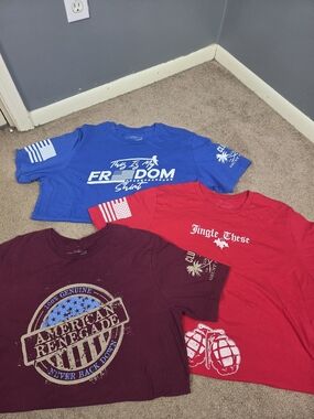 Grunt Style Men's Tees - Blue, Red & Maroon